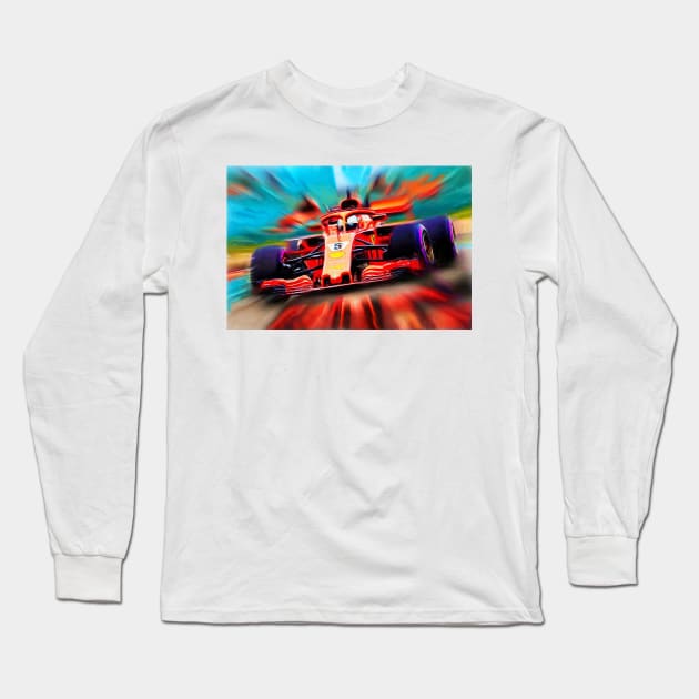 Vettel Long Sleeve T-Shirt by DeVerviers